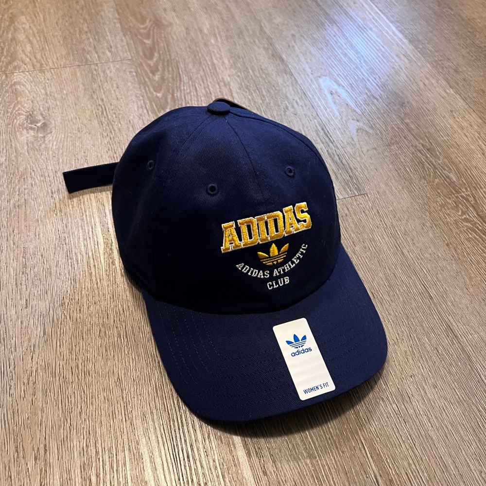 Adidas Dark Blue Cap with Yellow Embroidery